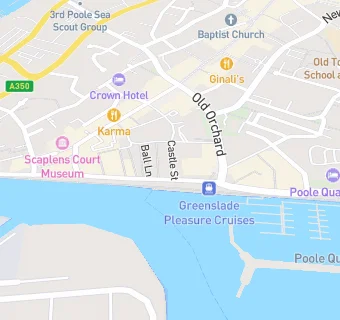 map for Poole Boat Charters