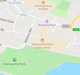 map for Hamworthy Park Junior School