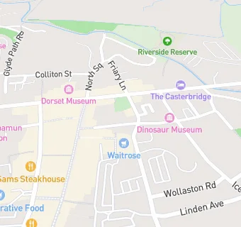 map for Dorchester Aesthetics Centre