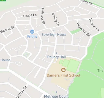 map for Damers First School