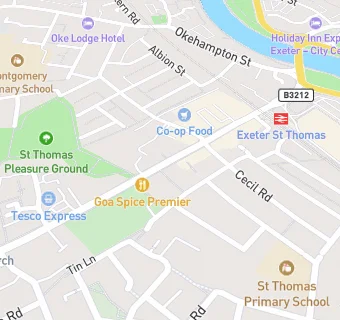 map for St Thomas Centre