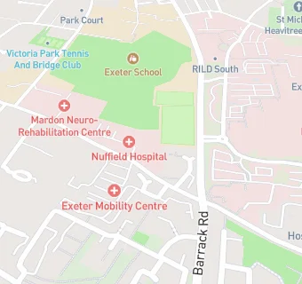 map for Nuffield Hospital