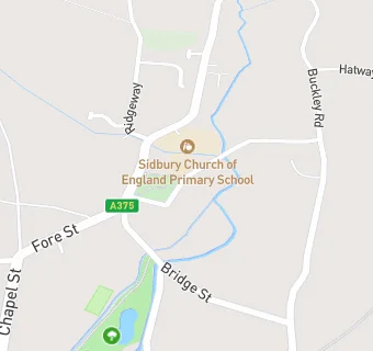 map for Sidbury C Of E Primary School