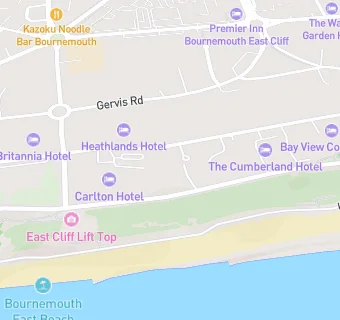 map for Bournemouth East Cliff Hotel, Sure Collection (by Best Western)