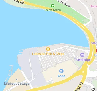 map for Lakeside Fish Restaurant