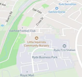 map for Little Squirrels Community Nursery