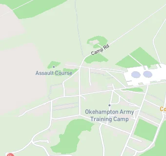 map for Compass at Okehampton Camp (inc Wilsworthy)