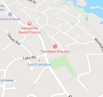 map for The Adam Practice - Hamworthy Surgery