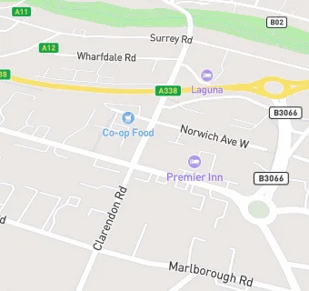 map for Premier Inn