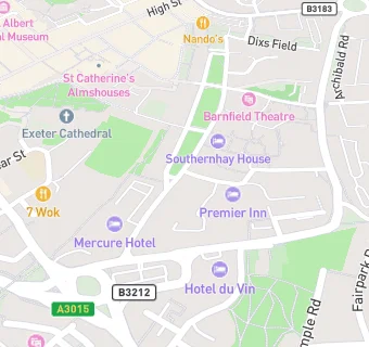 map for Premier Inn