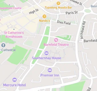 map for Southernhay House