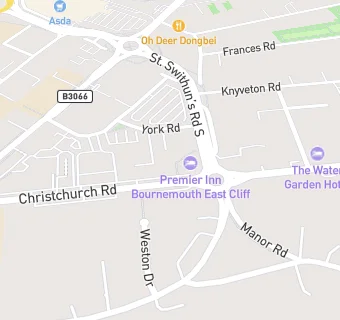 map for Premier Inn Bournemouth Eastcliff