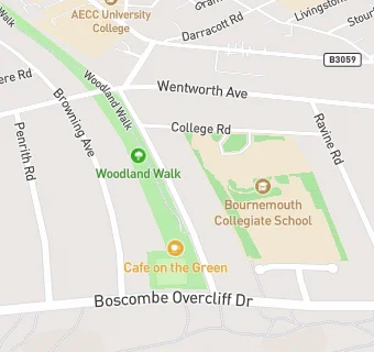 map for Boscombe Cliff Bowling Club