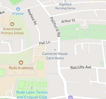 map for Cameron House Care Home