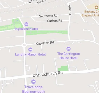 map for Carrington House Hotel