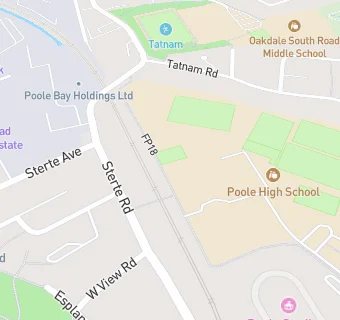 map for Poole High School