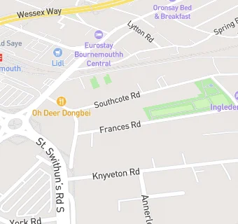 map for Knyveton Gardens Bowling Club - Members Bar