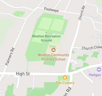 map for Wootton Community Primary School