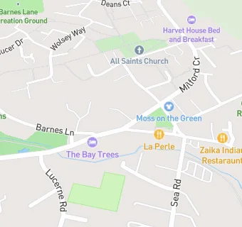 map for Bupa Dental Care, Milford-On-Sea