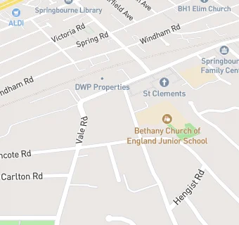 map for Bethany Church Of England Junior School