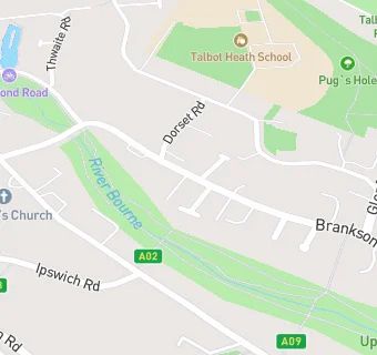 map for Branksome Heights