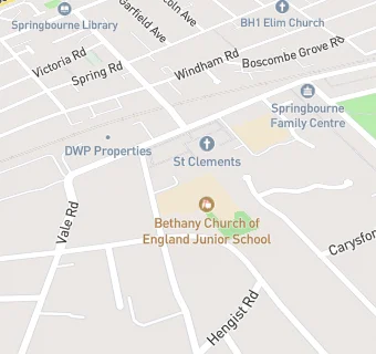 map for Bethany Church of England Junior School