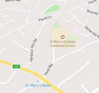 map for St Mary's Catholic Primary School, Poole