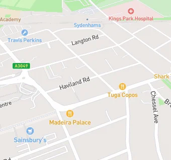 map for Bournemouth Food Bank