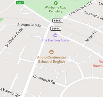 map for Bournemouth Christian School