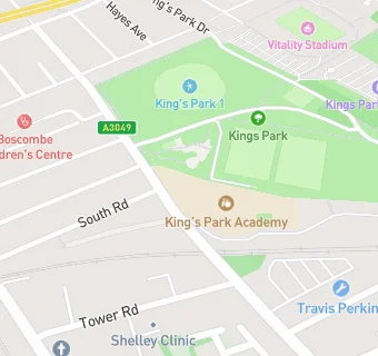 map for King's Park Academy