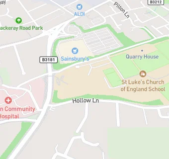 map for St Luke's Church of England School