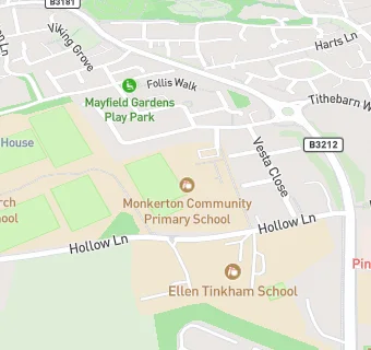 map for Monkerton Community Primary School