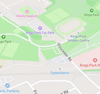 map for Bournemouth Indoor Bowls Club