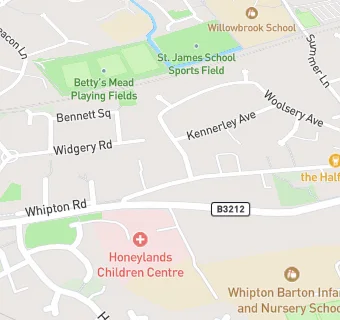 map for Whipton Branch Surgery