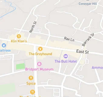 map for TOWN HALL BRIDPORT