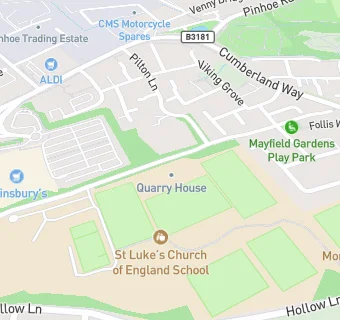 map for Aspens Services Ltd @ St Lukes CofE