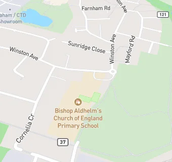 map for Bishop Aldhelm's Church of England Voluntary Aided Primary School