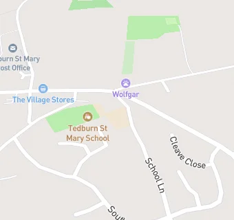 map for Tedburn St Mary School