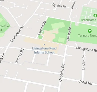 map for Livingstone Road Infant School