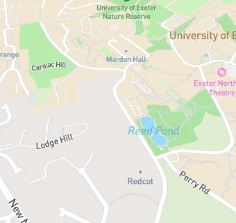 map for University of Exeter