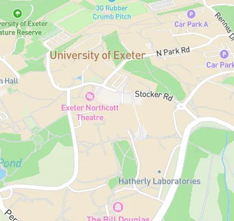 map for University of Exeter