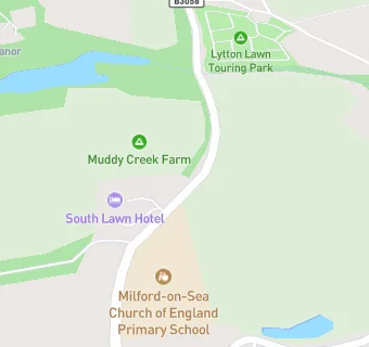 map for SOUTH LAWN HOTEL