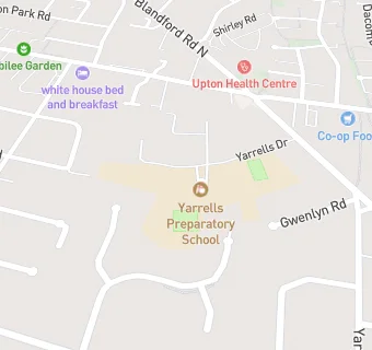 map for Yarrells Preparatory School