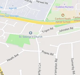 map for St Georges Church