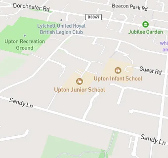 map for Upton Junior School