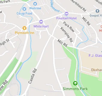 map for Mydentist, Station Road, Okehampton