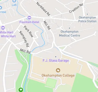 map for Okehampton Community College