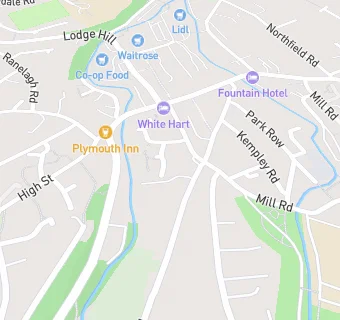 map for Okehampton Post Office