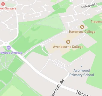 map for Avonwood Primary School