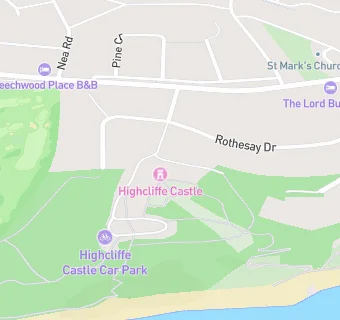 map for Highcliffe Castle Visitor Centre